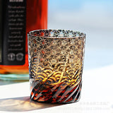 Classic Design Whiskey Wine Beer Water Cup Hand-Carved Foreign Shot Glass with Luxury Gift Box Julia M LifeStyles