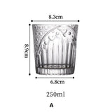 Old Fashioned Crystal Glasses Lead-Free Irregular Shot Glass Liquor Vodka Bourbon Whisky Glass Rotate Tumbler Whiskey Glass Cup