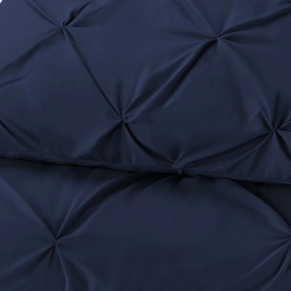 Navy Blue Queen Microfiber 110 Thread Count Down Alternative Comforter