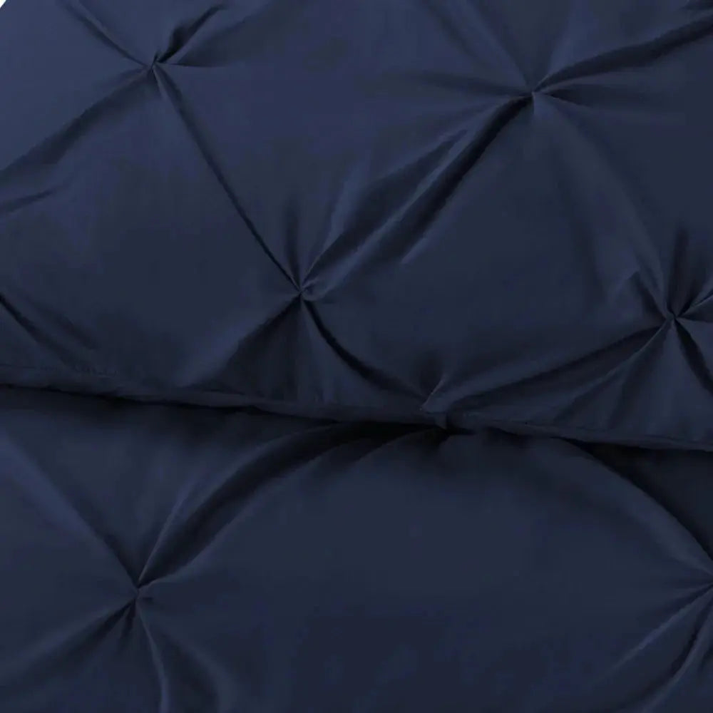 Navy Blue Queen Microfiber 110 Thread Count Down Alternative Comforter Julia M LifeStyles