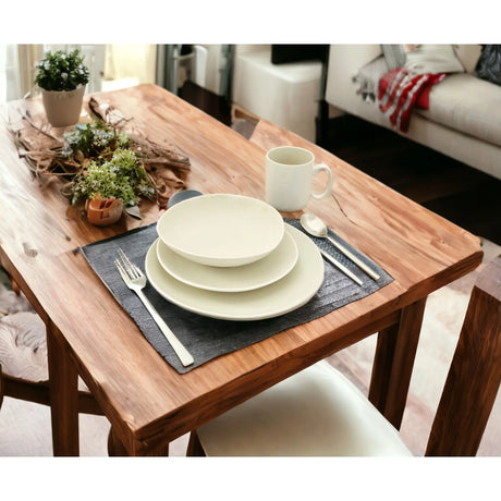 Luxury Sixteen-Piece Ceramic Dinnerware Set White Natural Earthenware Tableware for Four-European Style Service for Home Use