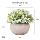 DS  Artificial Plants Potted Greenery Green Grass Plastic Faux Topiary Shrubs for Bathroom Home Kitchen Office Farmhouse Decor Julia M LifeStyles