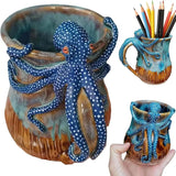 Ocean Creature Octopus Mug Home Decoration Ornaments, 3D Octopus Mug Funny Mugs, Handmade Unique Octopu Shaped Statue Cup Julia M LifeStyles