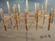 Modern Style Bamboo-shaped Chandelier Golden Chrome Pendant Lamp Living Room Dining Room American Household Lamps