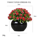 DS  Artificial Plants Potted Greenery Green Grass Plastic Faux Topiary Shrubs for Bathroom Home Kitchen Office Farmhouse Decor Julia M LifeStyles