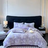 4kg Simple Style Three-dimensional Carved Milk Velvet Polyester-Filled Four-Piece Set for Fall Season Julia M LifeStyles