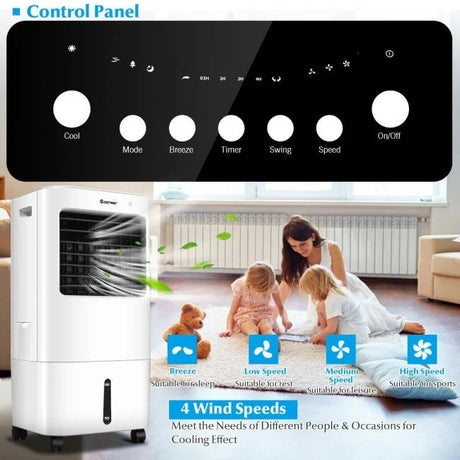 DB Portable 3-in-1 Evaporative Air Cooler Fan with Remote Control for Home or Office Julia M LifeStyles