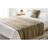 Ethnic Style Knitted Blanket and Pillow Set Wholesale Decorative Striped Cushion and Throw