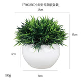 DS  Artificial Plants Potted Greenery Green Grass Plastic Faux Topiary Shrubs for Bathroom Home Kitchen Office Farmhouse Decor Julia M LifeStyles