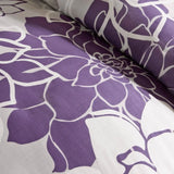 King-Size Microfiber & Cotton Plaid Comforter Set with Fitted Sheets