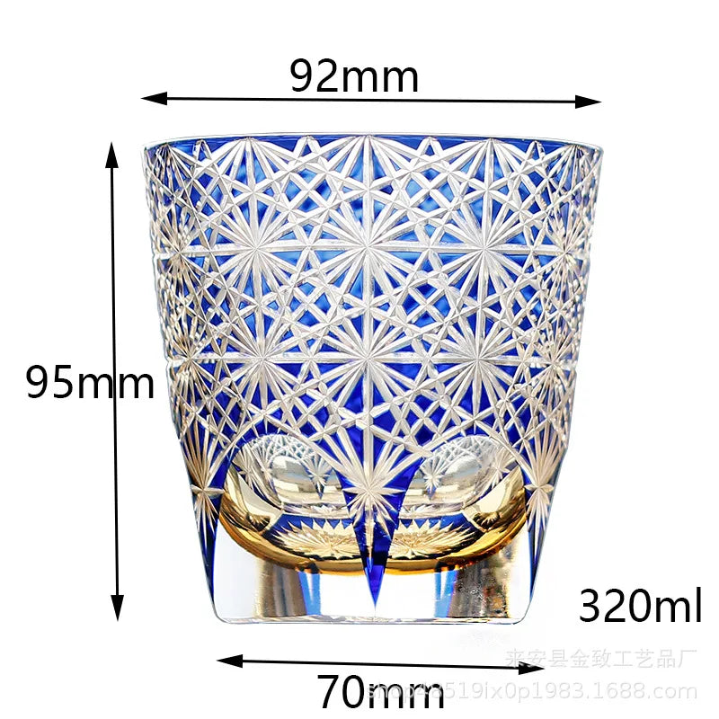 Classic Design Whiskey Wine Beer Water Cup Hand-Carved Foreign Shot Glass with Luxury Gift Box Julia M LifeStyles