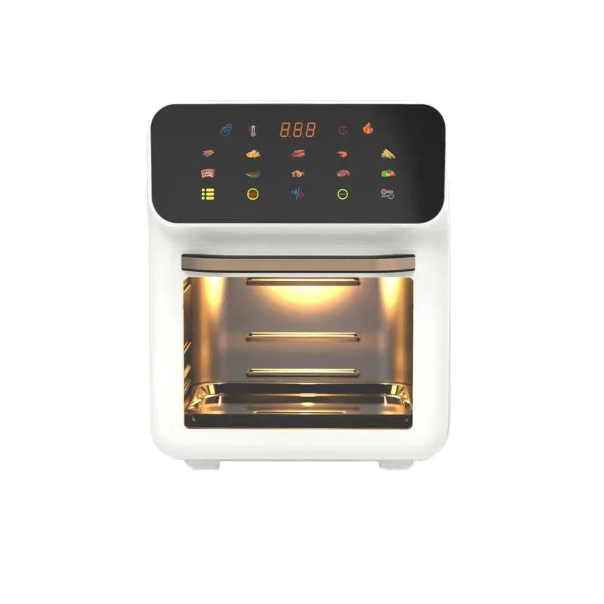 Smart Air Fryer with Touch Screen Control and Double Basket - 11L Capacity