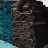 Light Luxury Rabbit Fur Plush 4-Piece Winter Set Julia M LifeStyles