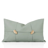 Tiff Home New Design Wholesale 30*50cm Light Cyan Spliced Embroidered High-End Throw Pillow