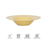 Elegant Dinnerware Set with Pasta Bowls Fine China Premium Royal Yellow Dinner Set Julia M LifeStyles