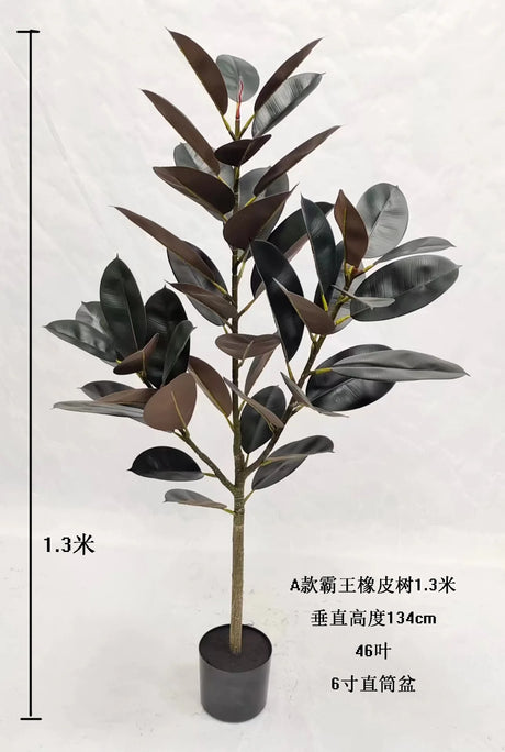 Premium Handmade Artificial Indoor Plant Faux Fiddle Leaf Bonsai Trees Premium Artificial Fiddle Leaf Fig Tree