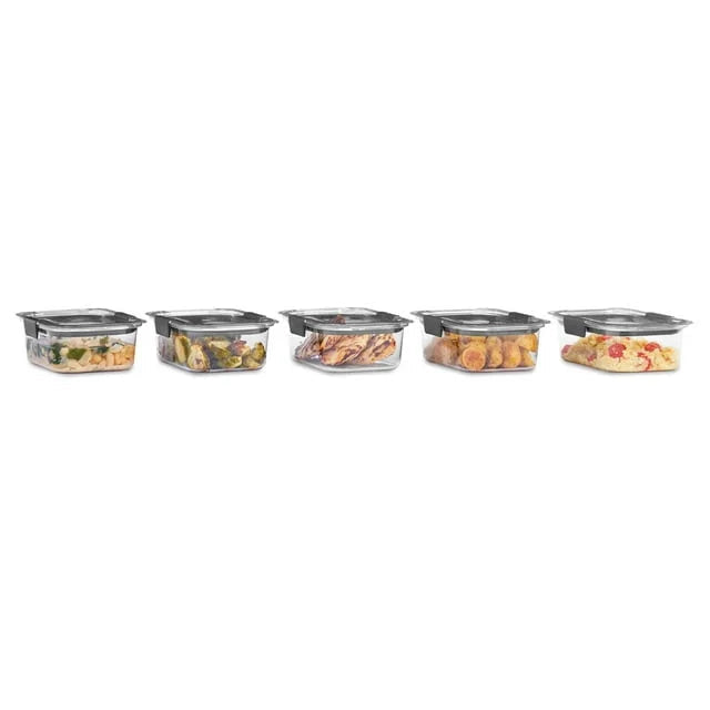 DB 3.2 Cup Food Storage Containers 5 Pack BPA Free Leak-Proof Clear Tritan Plastic Heated Kitchen Organizer Julia M LifeStyles