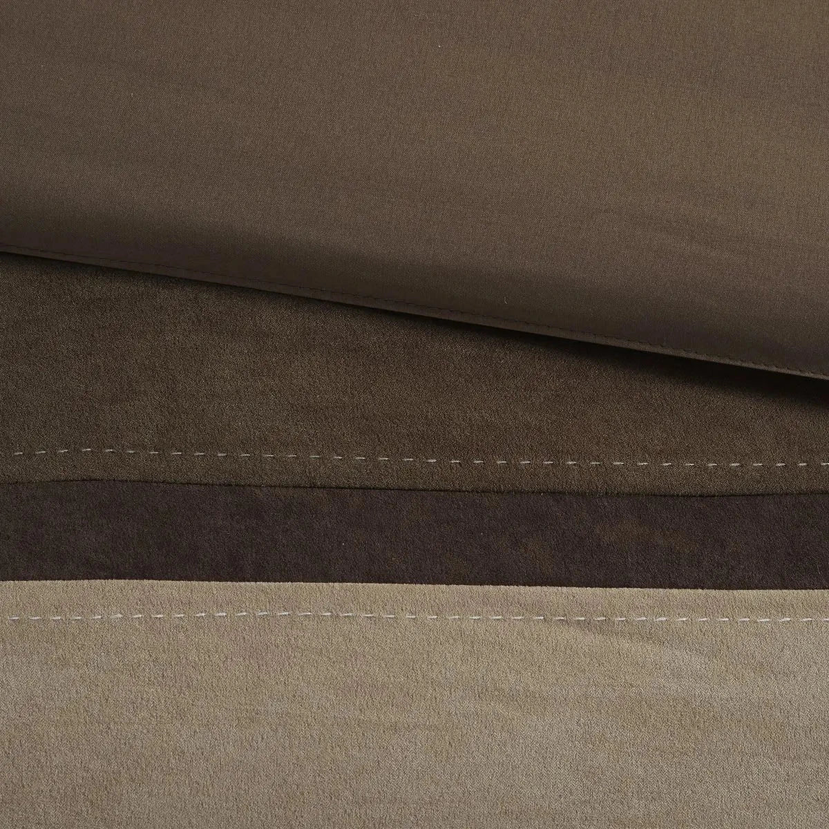 Floral & Solid 7-Piece Faux Suede Comforter Set for King/Queen Super King Julia M LifeStyles
