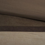 Floral & Solid 7-Piece Faux Suede Comforter Set for King/Queen Super King