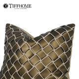 Tiff Home the New 45*45cm Khaki Luxury Decorative Removable Throw Pillow Cover Home Decor Outdoor Chair Car Seat Cushion