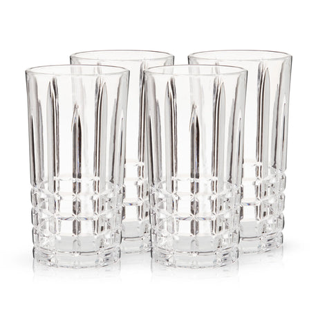 Highland Luxury Borosilicate Highball Tumblers Set of 4