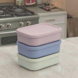 Highshow 3-Piece Leak-Proof Silicone Bento Lunch Box Set