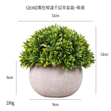 DS  Artificial Plants Potted Greenery Green Grass Plastic Faux Topiary Shrubs for Bathroom Home Kitchen Office Farmhouse Decor Julia M LifeStyles