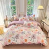 Luxury 100% Cotton Microfiber Twill Bedding Set - Four-Piece Duvet Cover&Sheet Set