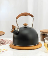 Outdoor Camping Cookware Set with Kettle - Portable Stainless Steel Pots
