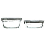 Set of 4 Glass Food Storage Containers with Latching Lids Freezer Safe for Home Kitchen Use for Back to School Julia M LifeStyles