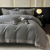 Autumn and Winter Class a Long-staple Cotton Thickened Brushed Duvet Cover Bed Sheets Four-piece Set Embroidered Bedding Set Julia M LifeStyles