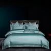 High Quality 120S Bedding Set Hight Density Long-Staple Cotton Home Hotel Bed Linens Flat Sheet Tribute Silk Duvet Cover Julia M LifeStyles