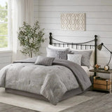7-Piece Floral Seersucker Comforter Set for King & Super King Beds Julia M LifeStyles