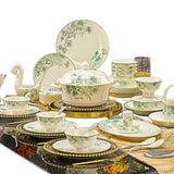 Floral Luxury Round Dinner Set – High Quality Porcelain for Elegant Dining