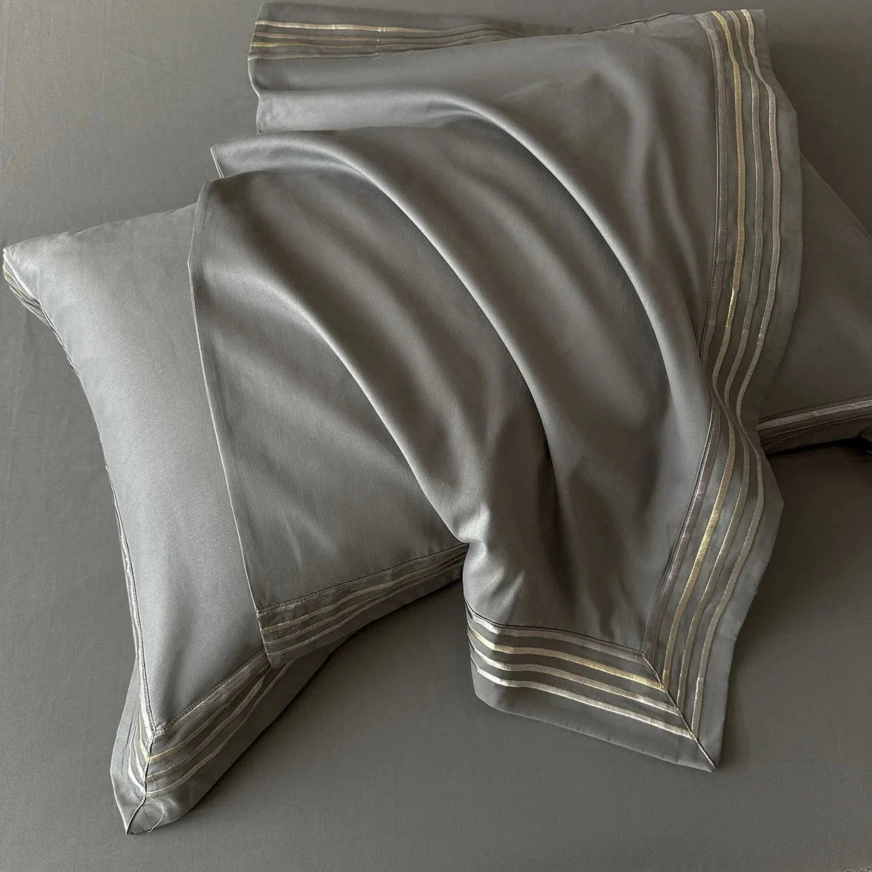 Autumn and Winter Class a Long-staple Cotton Thickened Brushed Duvet Cover Bed Sheets Four-piece Set Embroidered Bedding Set Julia M LifeStyles