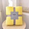 Luxury High Quality Raschel Throw Fleece Blanket Solid Soft Warm Cozy for Winter for Sofa Bed Flannel-Wholesale