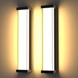 2pcs Front Door Led Exterior Wall Lights SCR Dimmable Residential Commercial Entrance IP65 24 Inch Outdoor Wall Light Mount