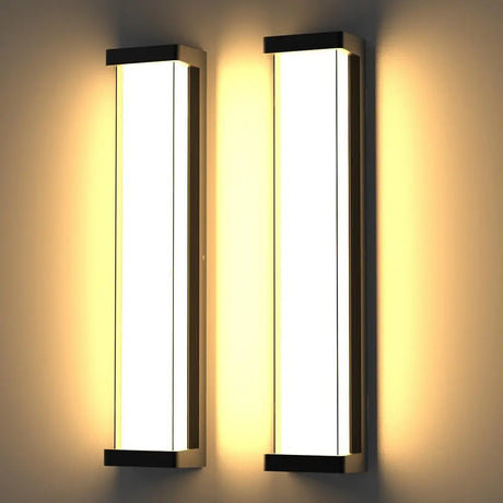 2pcs Front Door Led Exterior Wall Lights SCR Dimmable Residential Commercial Entrance IP65 24 Inch Outdoor Wall Light Mount