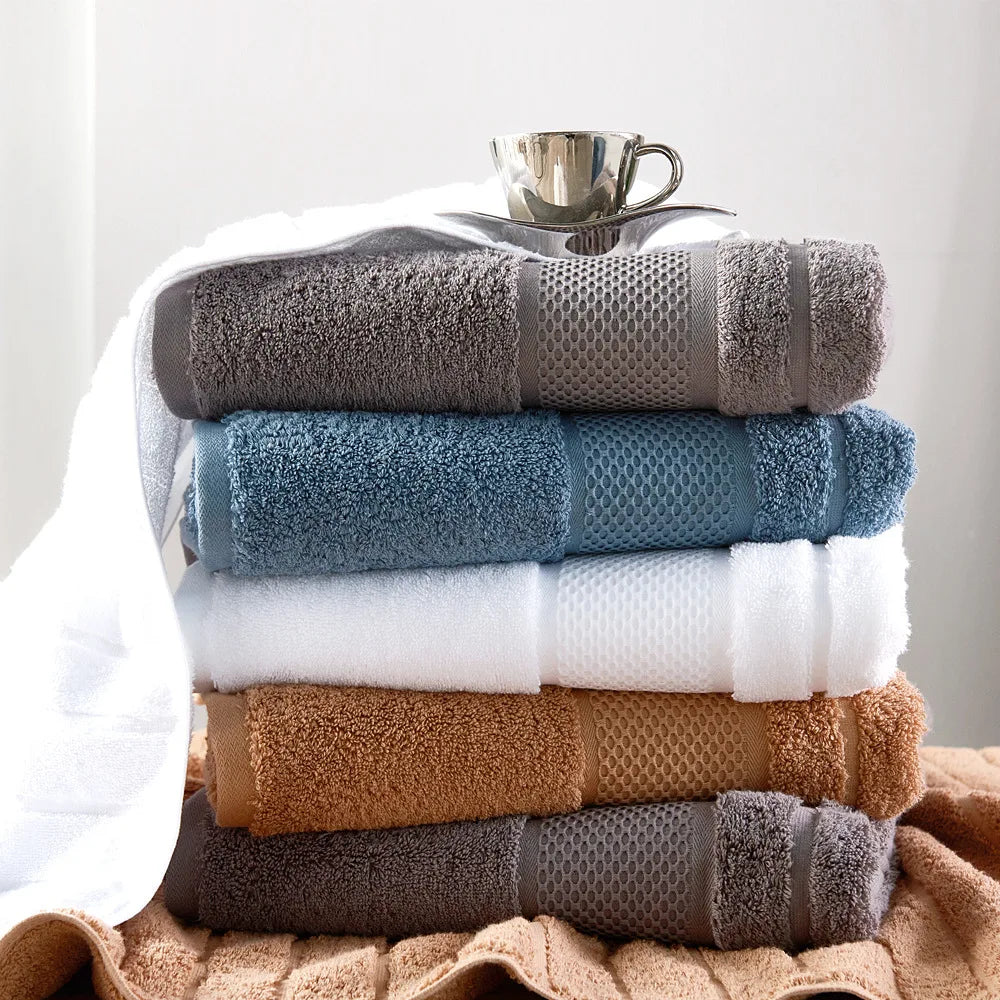 pure cotton Bath Towel face Towels Egyptian cotton High-end hotel thickened wash towel SPA Towel set Strong water absorption - Julia M LifeStyles