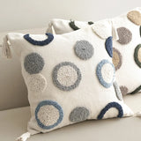 Tufted Embroidery Sofa Cushion Cover Art Throw Pillow case Living Room Decor Hotel Supplies