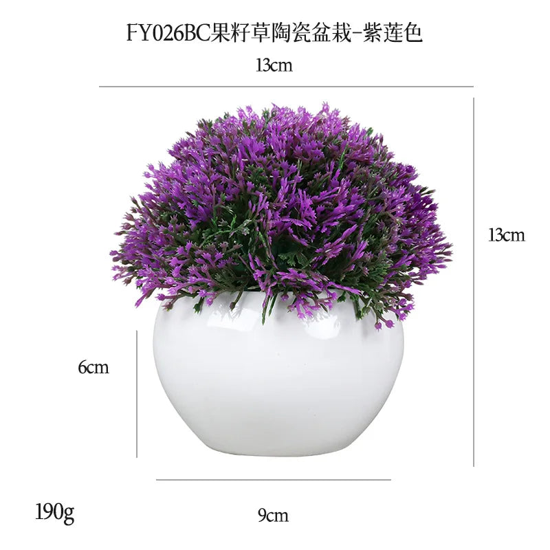 DS  Artificial Plants Potted Greenery Green Grass Plastic Faux Topiary Shrubs for Bathroom Home Kitchen Office Farmhouse Decor Julia M LifeStyles