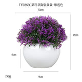 DS  Artificial Plants Potted Greenery Green Grass Plastic Faux Topiary Shrubs for Bathroom Home Kitchen Office Farmhouse Decor Julia M LifeStyles