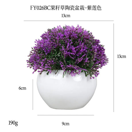 DS  Artificial Plants Potted Greenery Green Grass Plastic Faux Topiary Shrubs for Bathroom Home Kitchen Office Farmhouse Decor Julia M LifeStyles