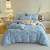 Luxury 100% Cotton Microfiber Twill Bedding Set - Four-Piece Duvet Cover&Sheet Set