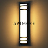 2pcs Front Door Led Exterior Wall Lights SCR Dimmable Residential Commercial Entrance IP65 24 Inch Outdoor Wall Light Mount