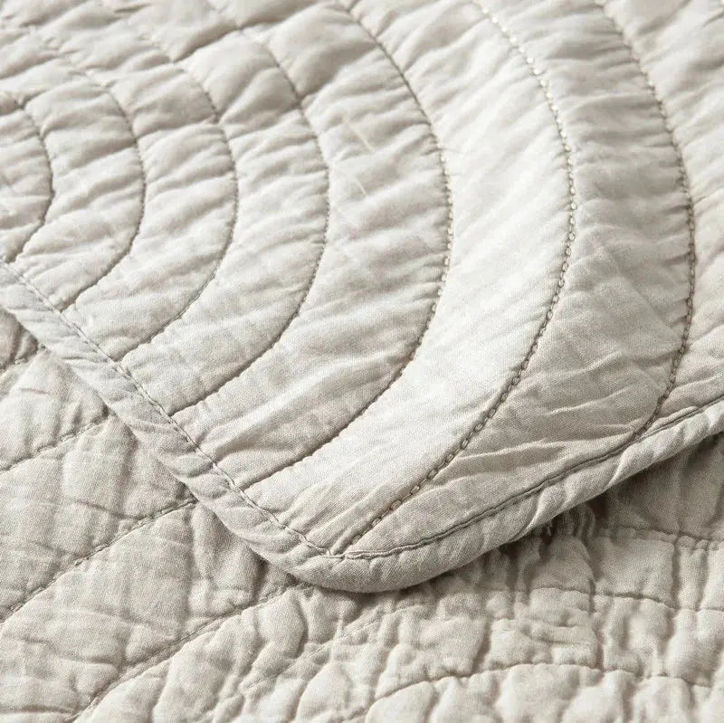 Handmade Bedding Quilts Embroidery Flower 100% Cotton Queen King Size Stitching Patchwork Bedspread 3pcs Quilt Set Julia M LifeStyles
