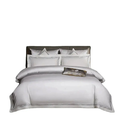 High-Quality 120S Long-Staple Cotton Bedding Set with Silk Duvet Cover Julia M LifeStyles