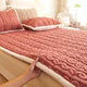 Winter Solid Color Plain Design Thickened Taffeta Velvet Bedding Sheet Folding Milk Velvet Warm Bed Sheet Mattress