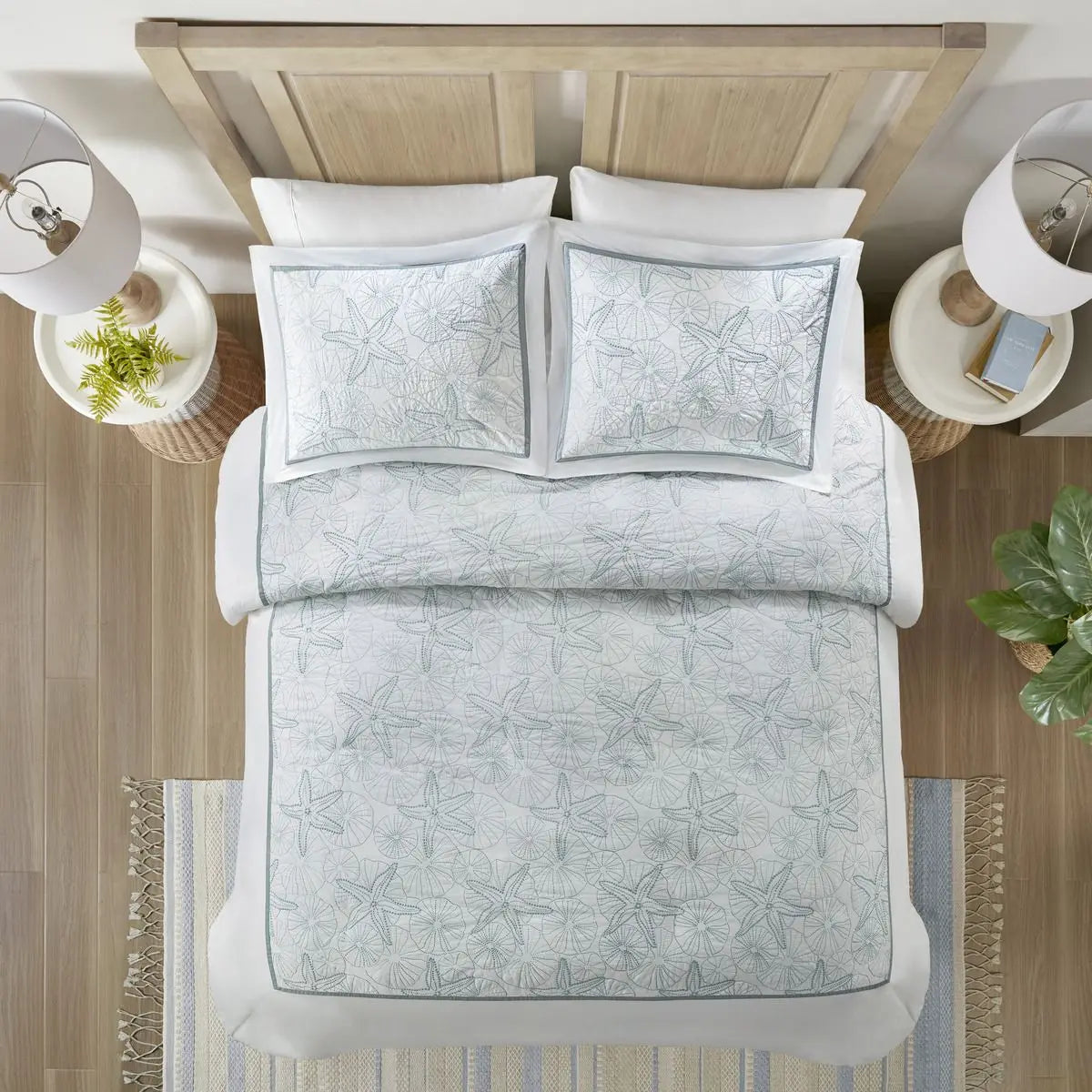 Soft Woven King Queen Twin Duvet Cover Mini Set in Solid Cotton Polyester