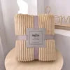 Luxury High Quality Raschel Throw Fleece Blanket Solid Soft Warm Cozy for Winter for Sofa Bed Flannel-Wholesale